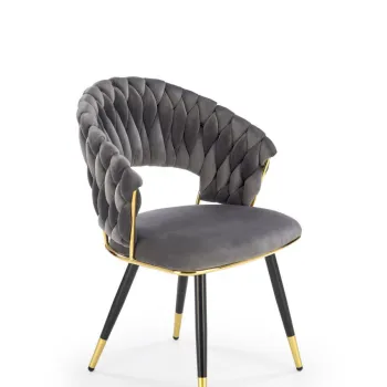 Scaun K551 velvet gri imagine