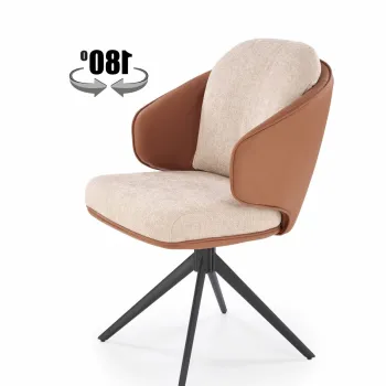 Scaun K554 maro/bej imagine