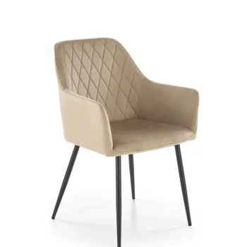Scaun K558 velvet bej imagine