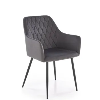Scaun K558 velvet gri imagine