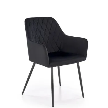 Scaun K558 velvet negru imagine