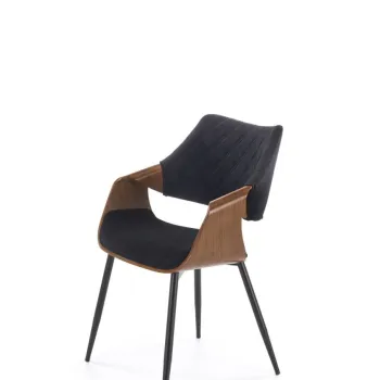 Scaun K586 negru/nuc H77 cm imagine