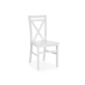 Scaun lemn + MDF Dariusz2 alb - H 90 cm imagine
