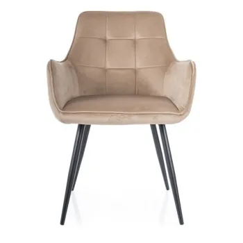 Scaun Lemon velvet bej Blu28 imagine