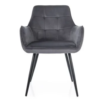 Scaun Lemon velvet gri Blu14 imagine