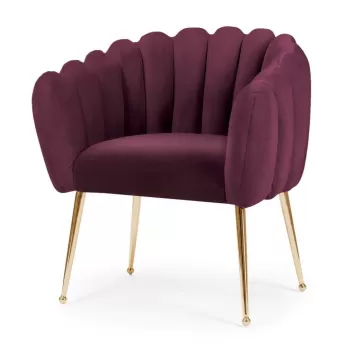 Scaun Lili burgundy/gold - H81 cm imagine