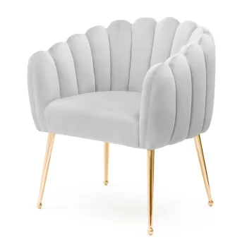 Scaun Lili gri deschis/gold - H81 cm imagine