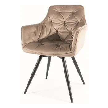 Scaun Mango velvet bej Blu40 imagine