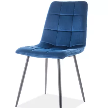 Scaun Mila velvet bleumarin Blu86 imagine