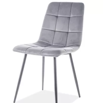 Scaun Mila velvet gri Blu14 imagine