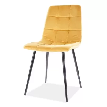 Scaun Mila velvet mustariu Blu68 imagine