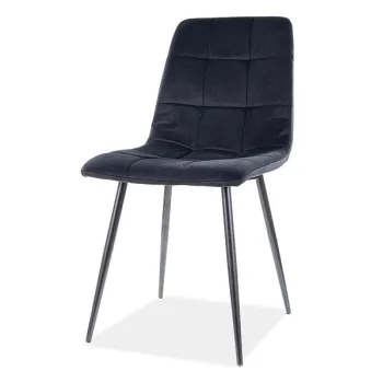 Scaun Mila velvet negru/negru Blu19 BF25 imagine