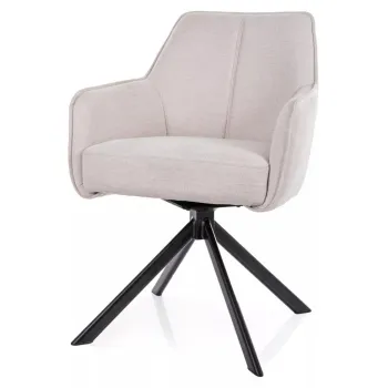 Scaun Notti bej deschis/negru Brego22 imagine