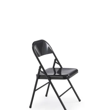 Scaun pliabil K565 negru H75 cm imagine