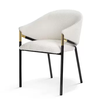 Scaun plusat Fancy bej - H77 cm imagine