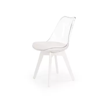 Scaun policarbonat K245 alb - H 83 cm imagine