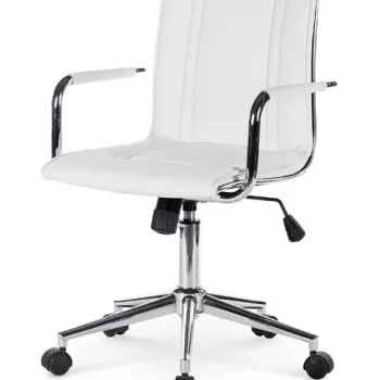 Scaun Porto 2 piele ecologica alb imagine