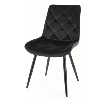 Scaun Ralph velvet negru Blu19 imagine