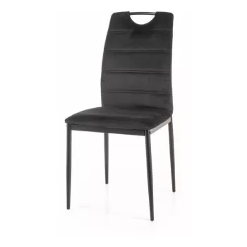 Scaun Rip velvet negru Blu19 imagine