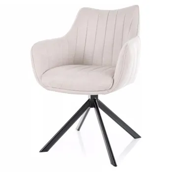 Scaun rotativ Azalia bej deschis/negru Brego22 imagine