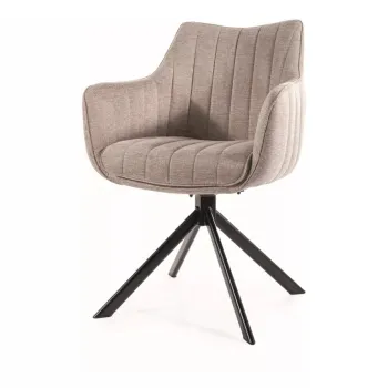 Scaun rotativ Azalia bej deschis/negru Brego31 imagine