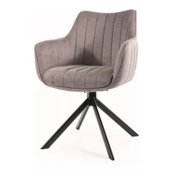 Scaun rotativ Azalia gri/negru Brego07 imagine