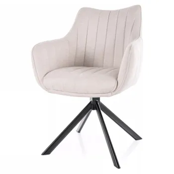 Scaun rotativ Azalia velvet bej deschis Blu30 imagine