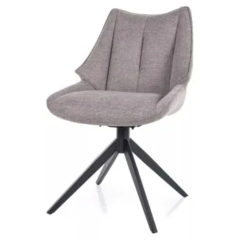 Scaun rotativ Coda gri/negru Brego07 imagine