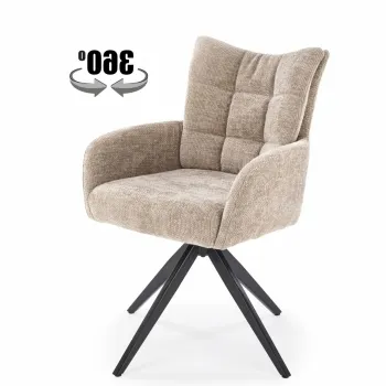 Scaun rotativ K540 stofa bej imagine