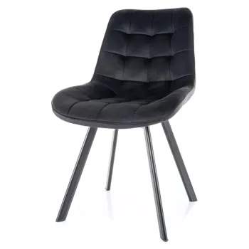 Scaun rotativ Monti velvet negru/negru Blu19 imagine