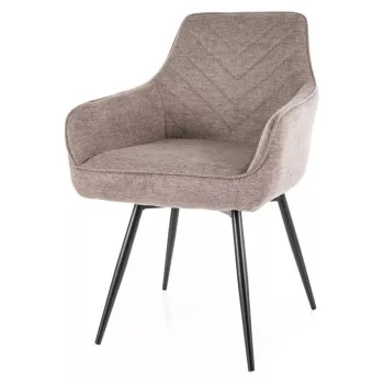 Scaun Servio bej/negru Brego34 imagine