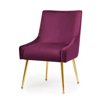 Scaun Sizar burgundy/gold - H86 cm imagine