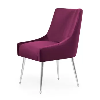 Scaun Sizar burgundy/silver - H86 cm imagine