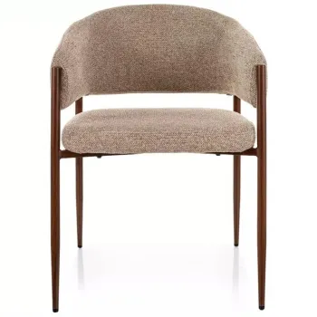 Scaun tapitat Akita D 253 bej / nuc imagine