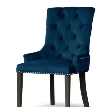 Scaun tapitat August Blue / Black imagine