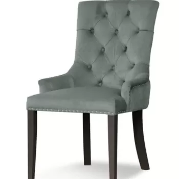 Scaun tapitat August Gri / Black imagine