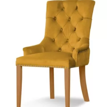 Scaun tapitat August Honey / Oak imagine