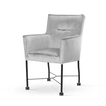 Scaun tapitat Corvus cu roti H88 cm imagine