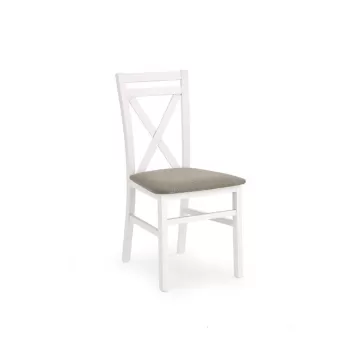 Scaun tapitat Dariusz alb-natur - H 90 cm imagine