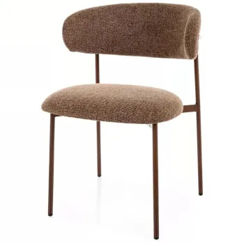 Scaun tapitat Elton D cappuccino 45/nuc imagine
