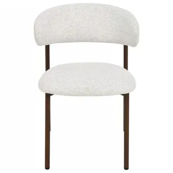 Scaun tapitat Elton II 255 bej deschis/nuc imagine