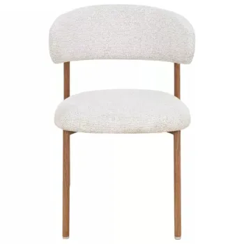 Scaun tapitat Elton II 255 bej deschis/stejar imagine