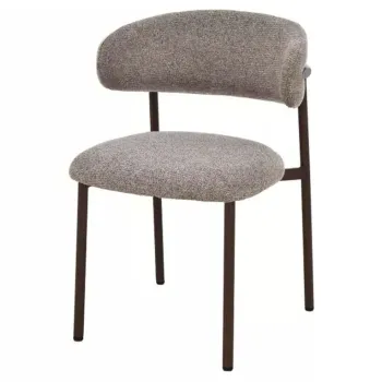 Scaun tapitat Elton II 256 cappuccino/nuc imagine