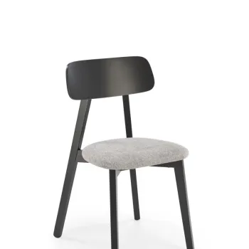 Scaun tapitat Hylo gri/negru imagine