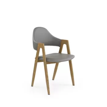 Scaun tapitat K247 gri - H 80 cm imagine