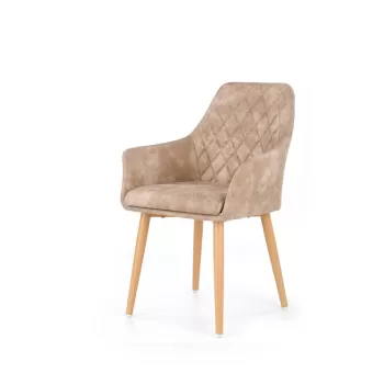 Scaun tapitat K287 bej - H 85 cm imagine