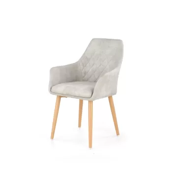 Scaun tapitat K287 gri - H 85 cm imagine
