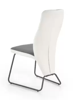 Scaun tapitat K300 alb-gri - H 96 cm imagine