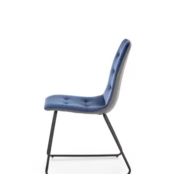 Scaun tapitat K321 albastru imagine