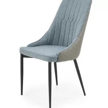 Scaun tapitat K448 albastru deschis - l50 x A54 x H95 cm imagine